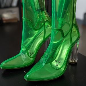 Neon light up cowboy boots